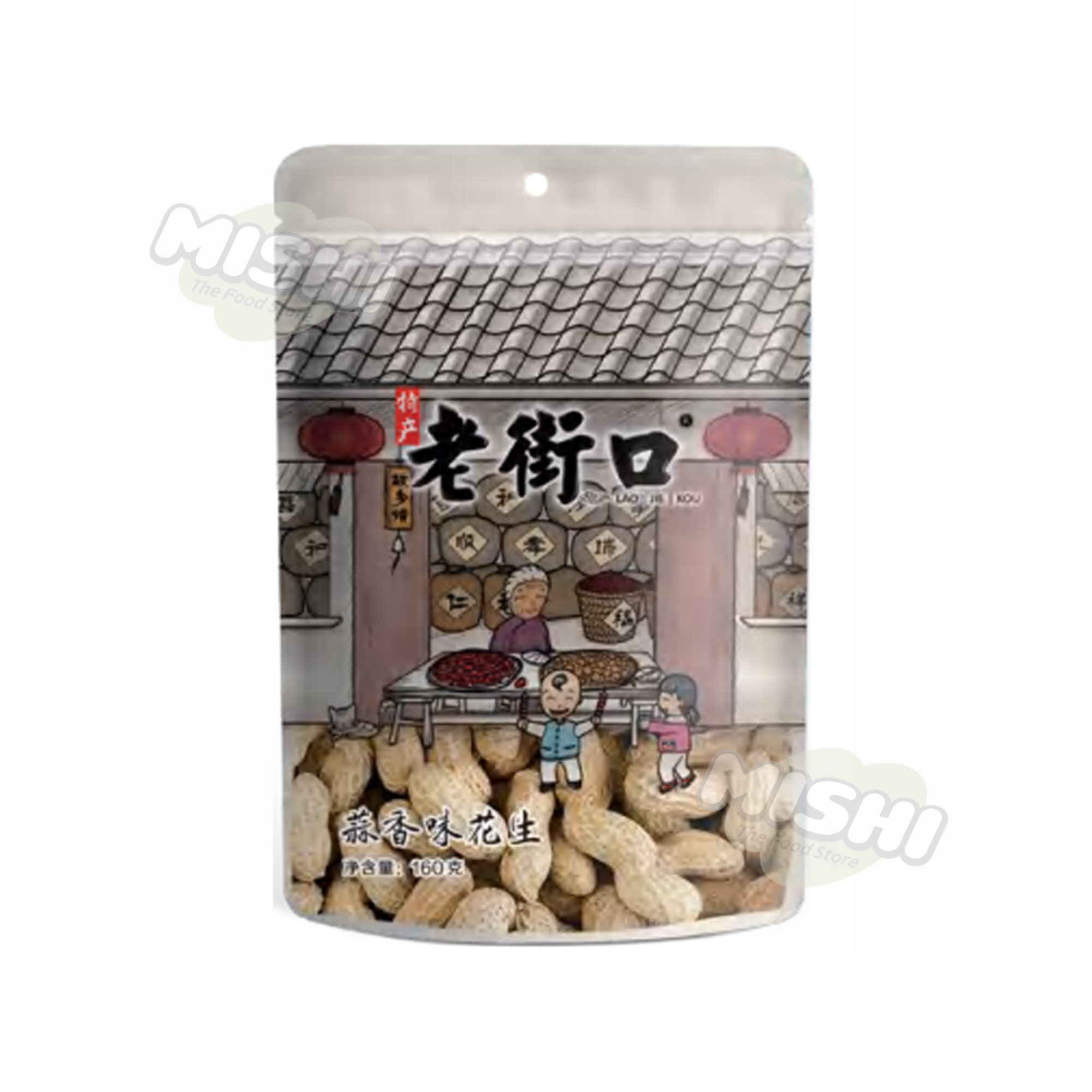LaoJieKou Garlic Peanuts 160g