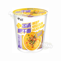 Yi Mian Jiang Brand Golden Soup Beef Cup Noodles 130g