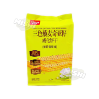 KAMAN Tri-Color Quinoa Chia Seed Wafer Cookies (Jasmine Snow Bud) 208g