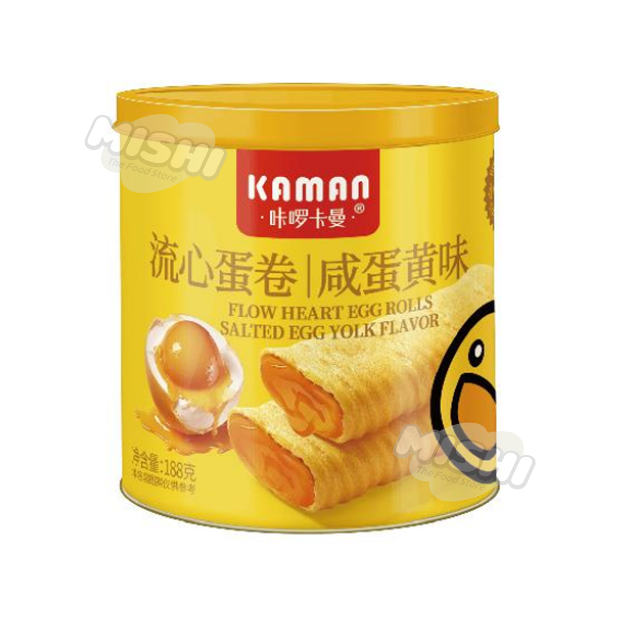 KAMAN Flowing Heart Egg Roll - Salty Egg Yolk (New) 188g