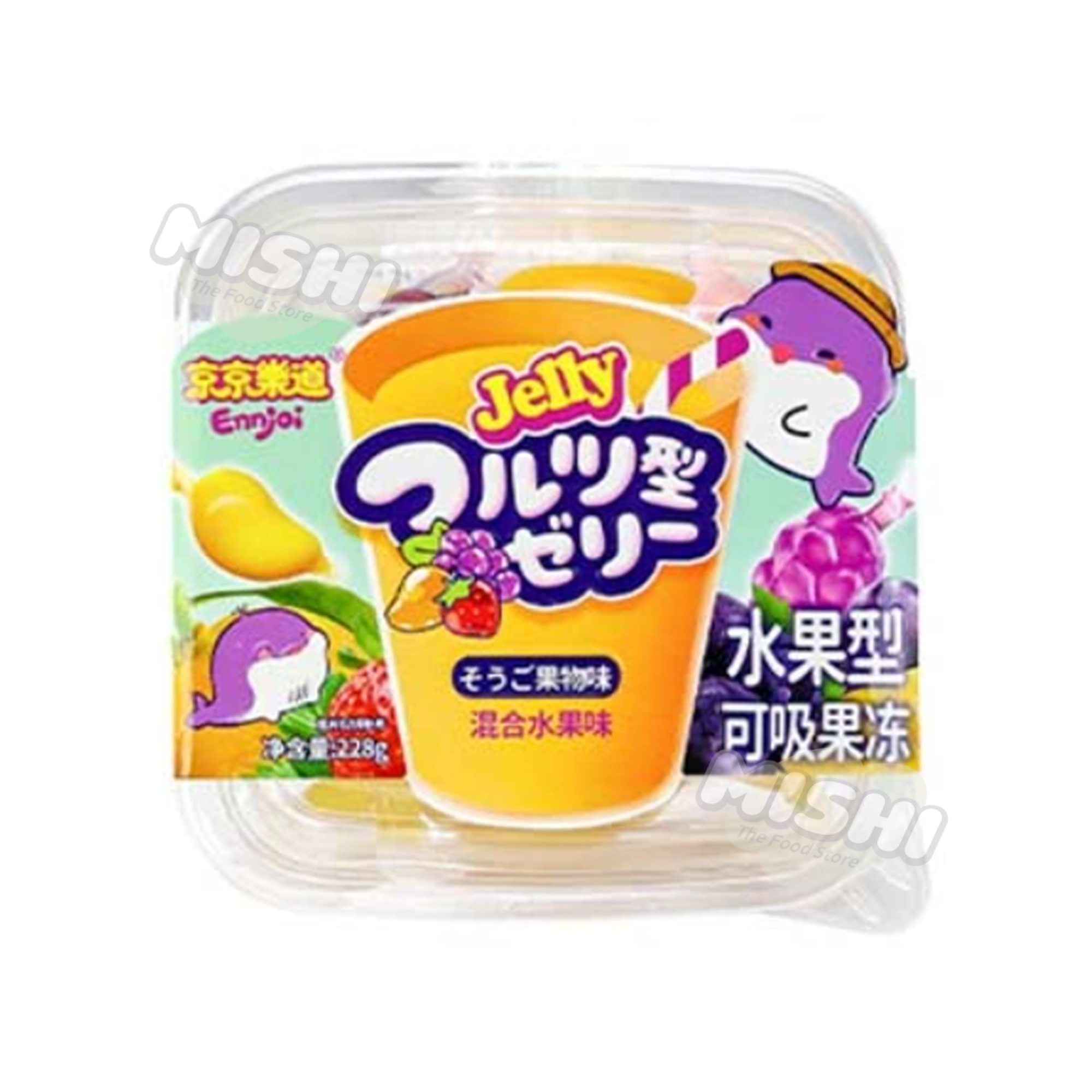 Ennjoi Brand Fruit-Type Sucking Jelly (Mixed Fruit Flavor) 228g