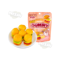 Ennjoi Brand DIY Hamburger Shaped Gummy Candy Mixed Flavor 50g