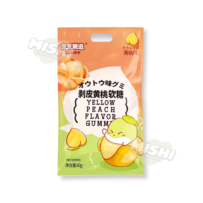 Jingjingledao Brand Peelable Gummy Candy Yellow Peach Flavor 80g