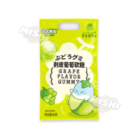 Jingjingledao Brand Peelable Gummy Candy Muscat Grape Flavor 80g