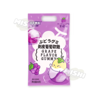 Jingjingledao Brand Peelable Gummy Candy Purple Grape Flavor 80g