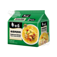 Bai Xiang Delicious Series Classic Mushroom & Chicken Stew Flavor Noodles (5-pack)