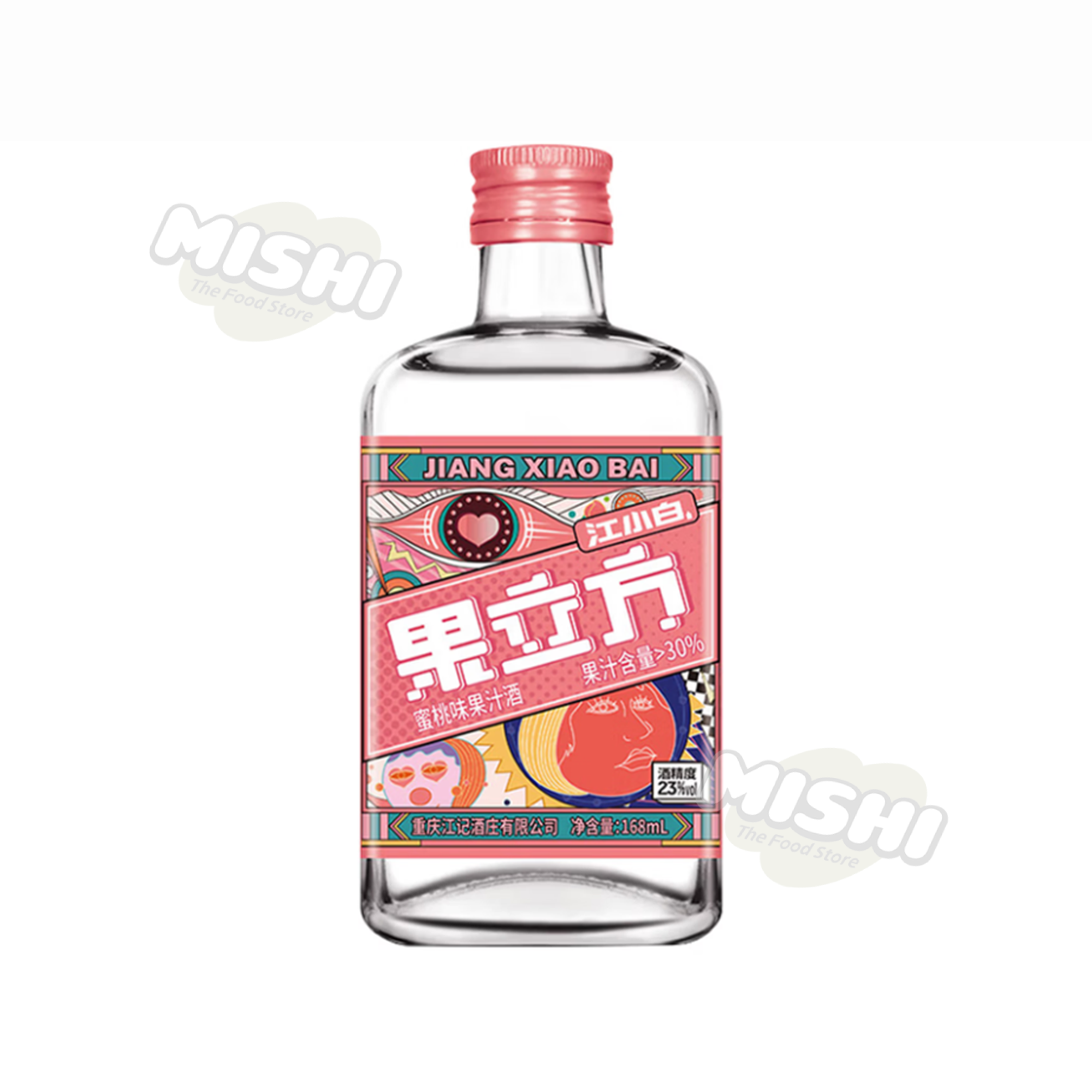 JIANG XIAO BAI Fruit Cube Series Peach Flavored Fruit Wine 23%vol 168ml