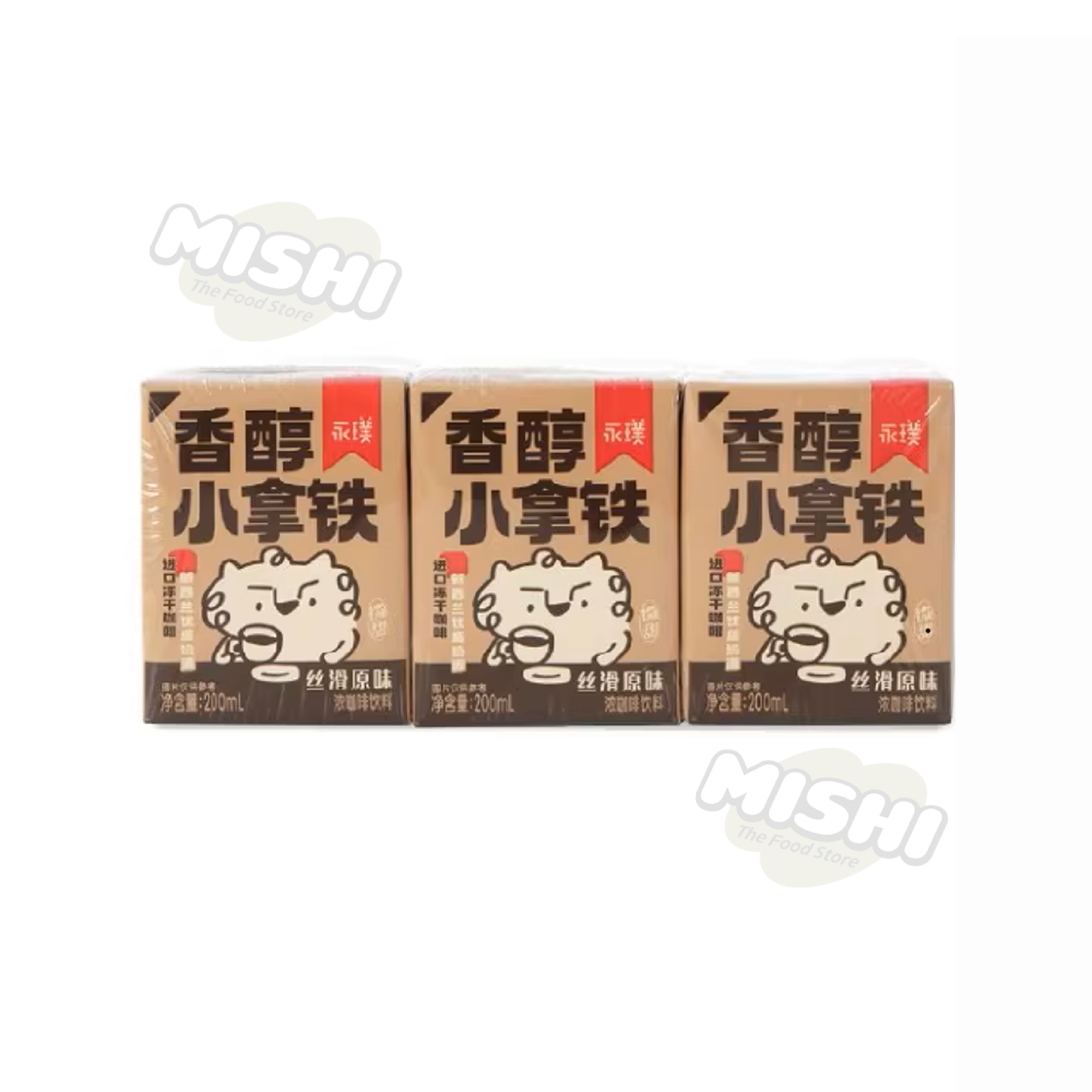 Yongpu Creamy Small Latte, Box of 8 Rows (200ml*3 per row)