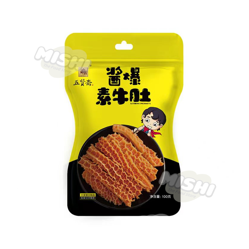 WU XIAN ZHAI Brand Sauce-Braised Vegetarian Tripe 100g