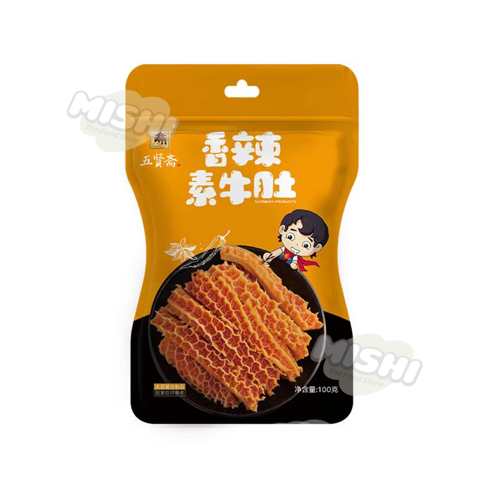 WU XIAN ZHAI Brand Hot and Spicy Vegetarian Tripe 100g