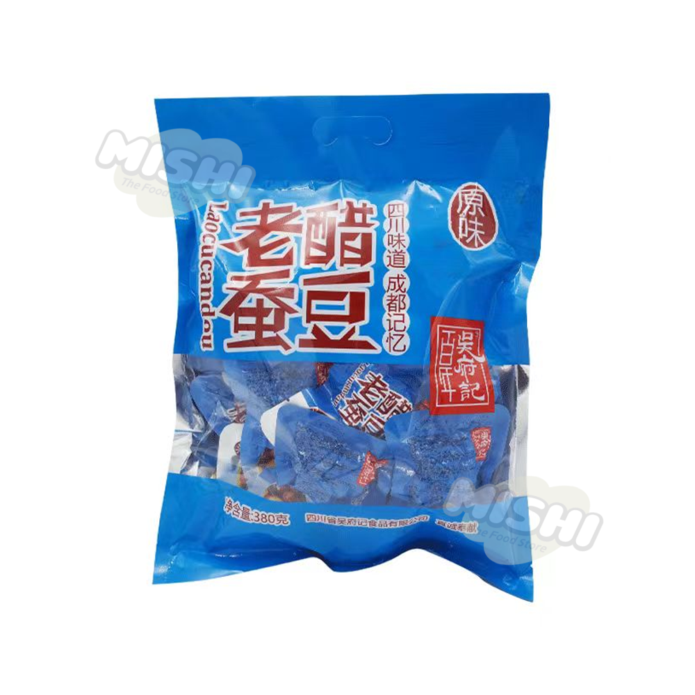 WU FU JI Brand Aged Vinegar Broad Beans (Original Flavor) 380g