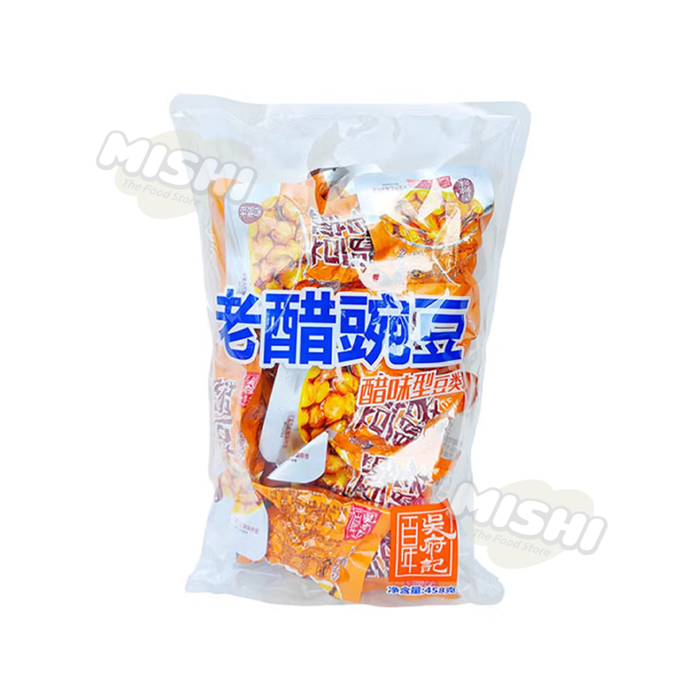 WU FU JI Brand Aged Vinegar Peas (Spicy Flavor) 458g