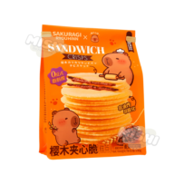 CAPYBARA Brand Sakura Filled Crisps (Malt Cocoa Flavor) 100g