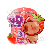 CAPYBARA brand 4D Fruit Juice Gummy Candy (Strawberry flavor) 70g