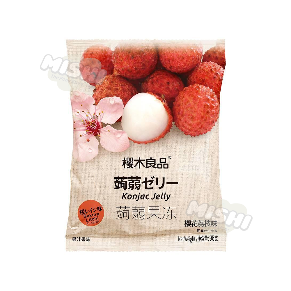 SAKURAGI RYOUHNN Brand Cherry Blossom Lychee Flavored Konjac Jelly 96g