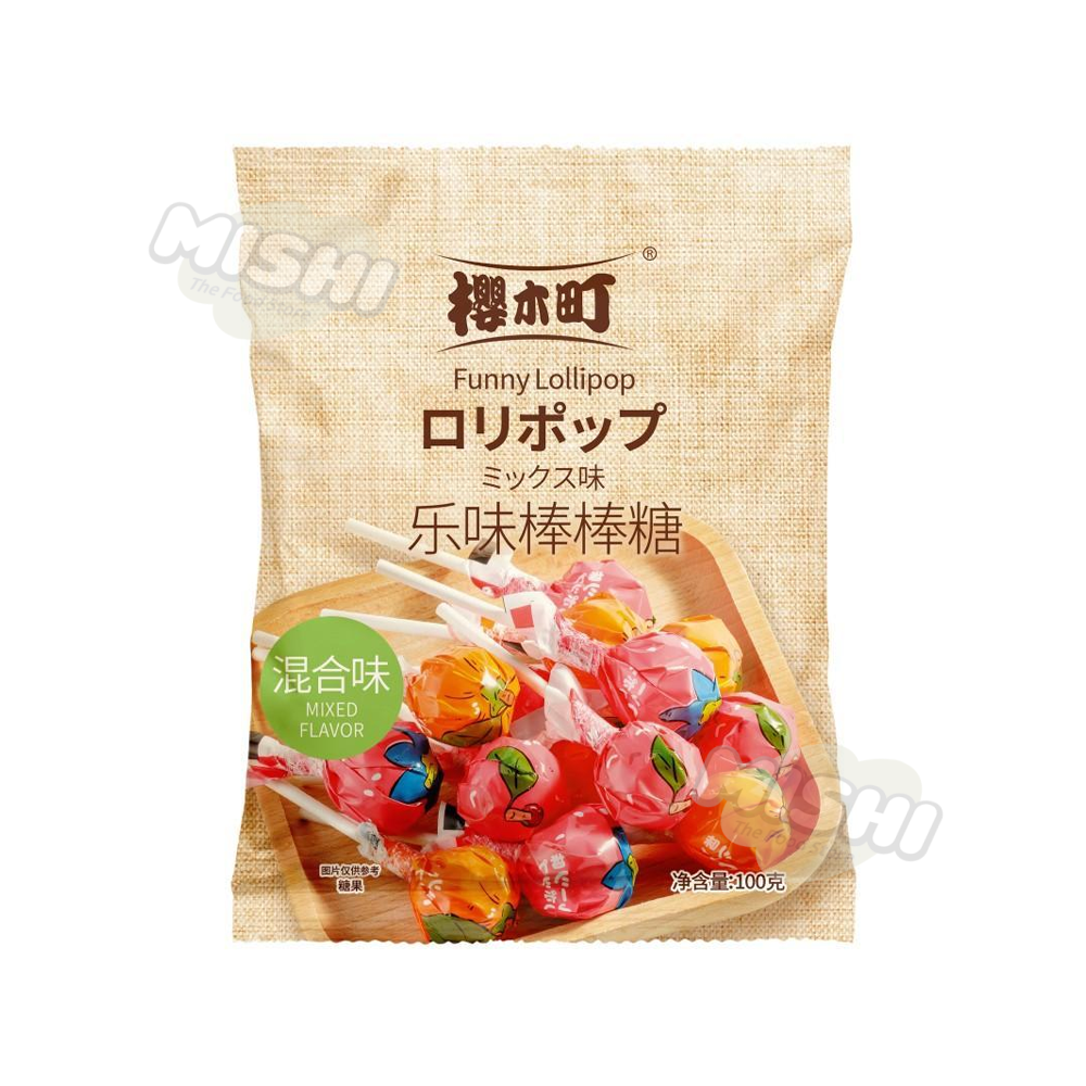 SAKURAGI CHO Brand Le Wei Lollipop (Mixed Flavors) 100g