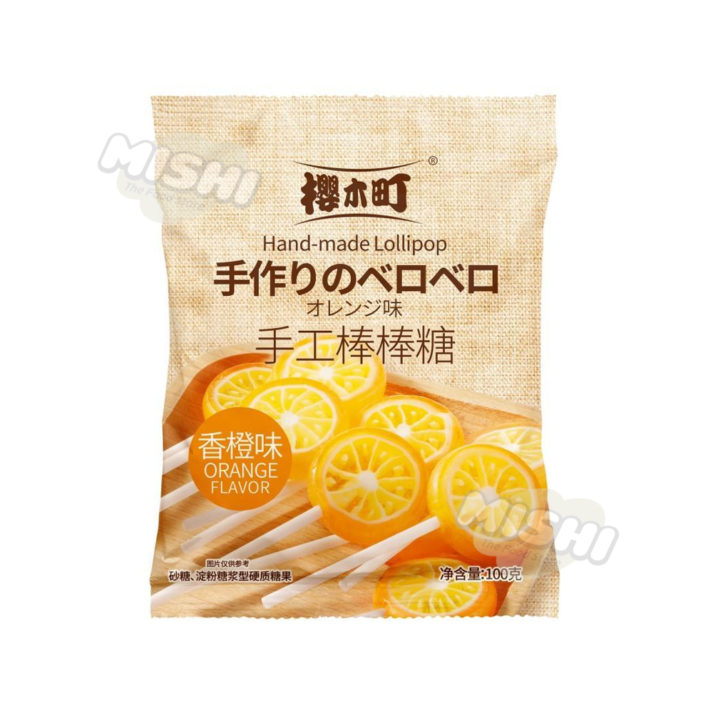 SAKURAGI CHO Brand Handmade Lollipop (Orange Flavor) 100g
