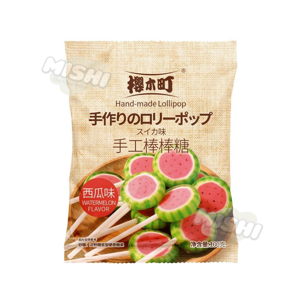 SAKURAGI CHO Brand Handmade Lollipop (Watermelon Flavor) 100g