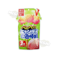 SAKURAGI RYOUHNN Brand Two-Tone Lollipops (Malt and White Peach Flavor) 50g