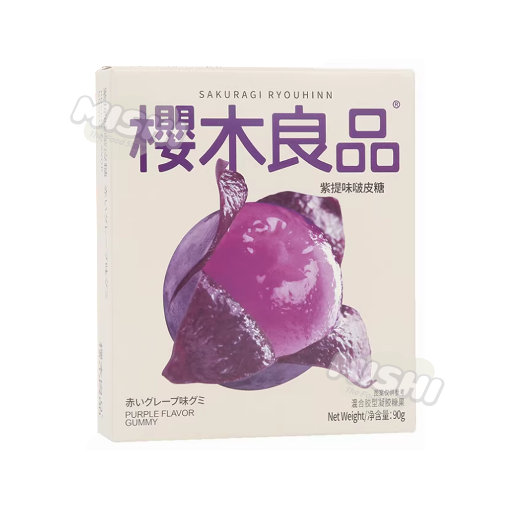 SAKURAGI RYOUHNN Brand Purple Grape Flavored Chewy Candy 90g