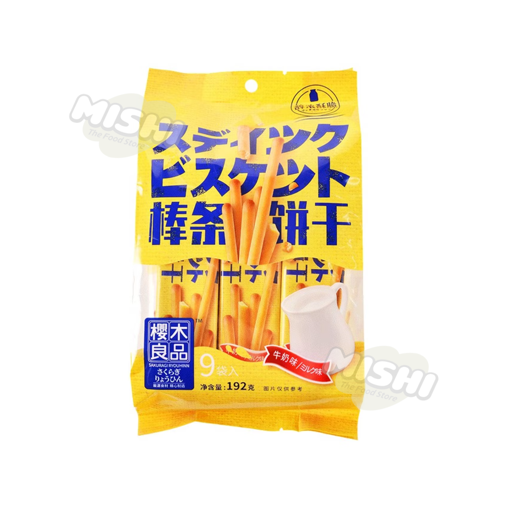 SAKURAGI RYOUHNN Brand Stick Biscuits (Milk Flavor) 192g