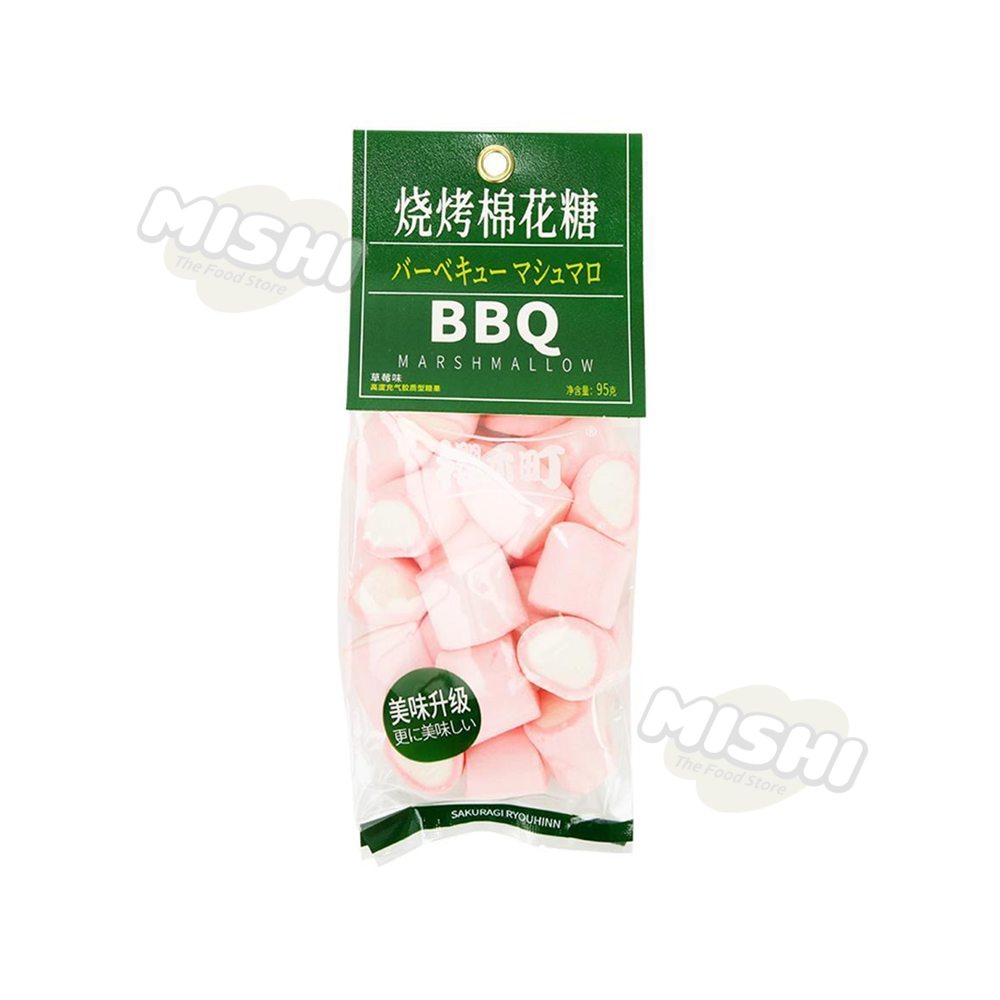 SAKURAGI CHO Brand BBQ Marshmallows (Strawberry Flavor) 95g