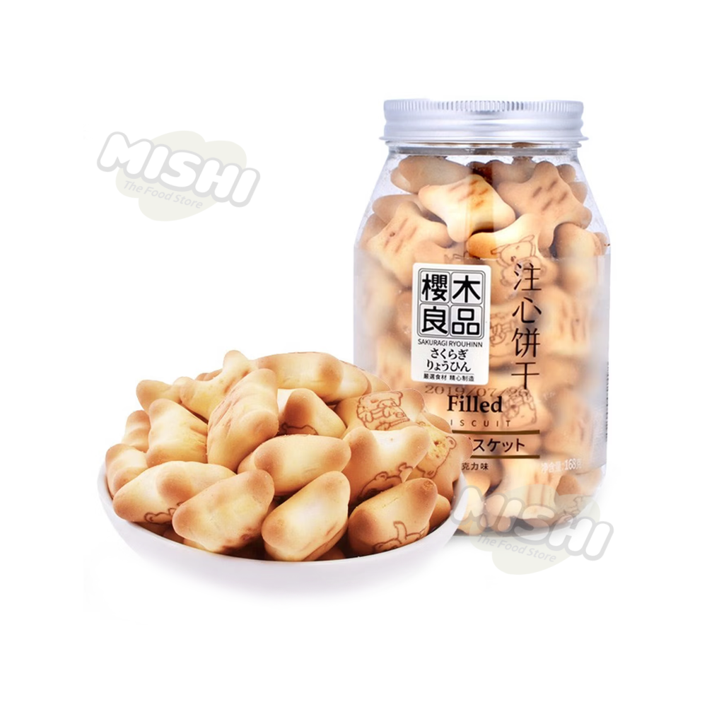 SAKURAGI RYOUHNN Brand Filled Biscuits (Canned/Chocolate Flavor) 160g