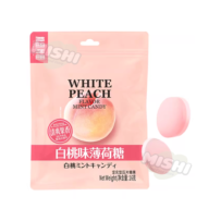 Tommy&Tim Brand White Peach Mint Candy (Hard Pressed Candy) 16g