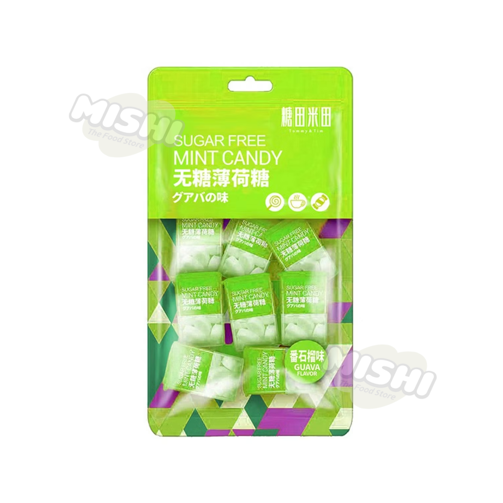 Tommy&Tim brand Sugar-free Peppermint Candy Guava flavor 45g