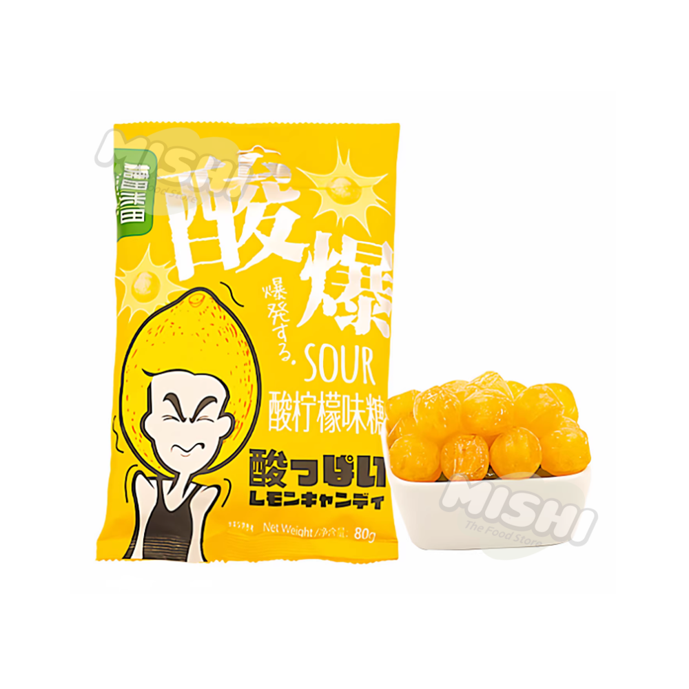 Tommy&Tim brand Sour Lemon flavored candy 80g