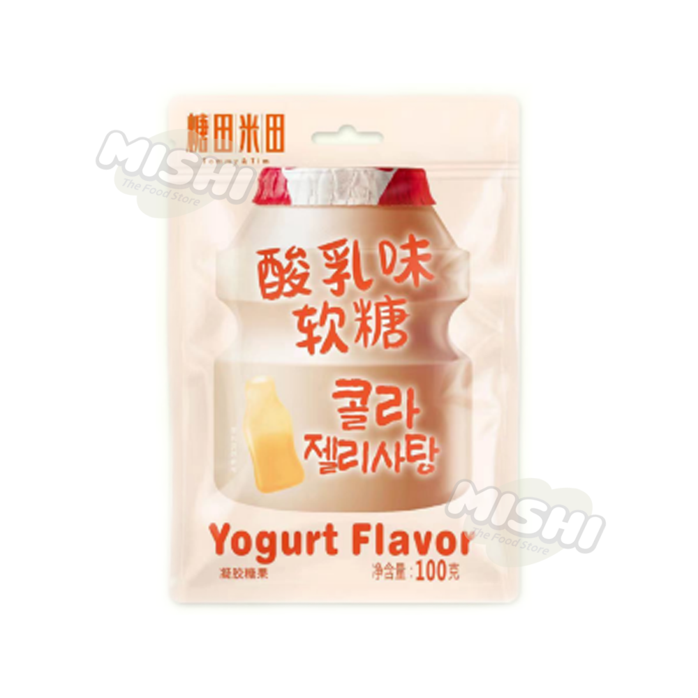 Tommy&Tim brand Bottle-shaped Yogurt flavored soft candy 100g
