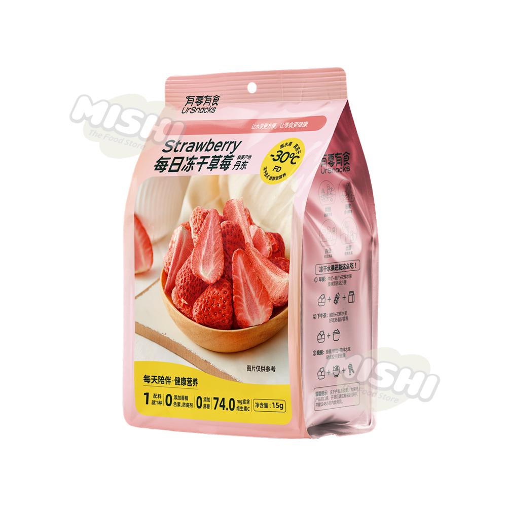 YOULINGYOUSI 15g Bagged Daily Freeze-Dried Strawberry