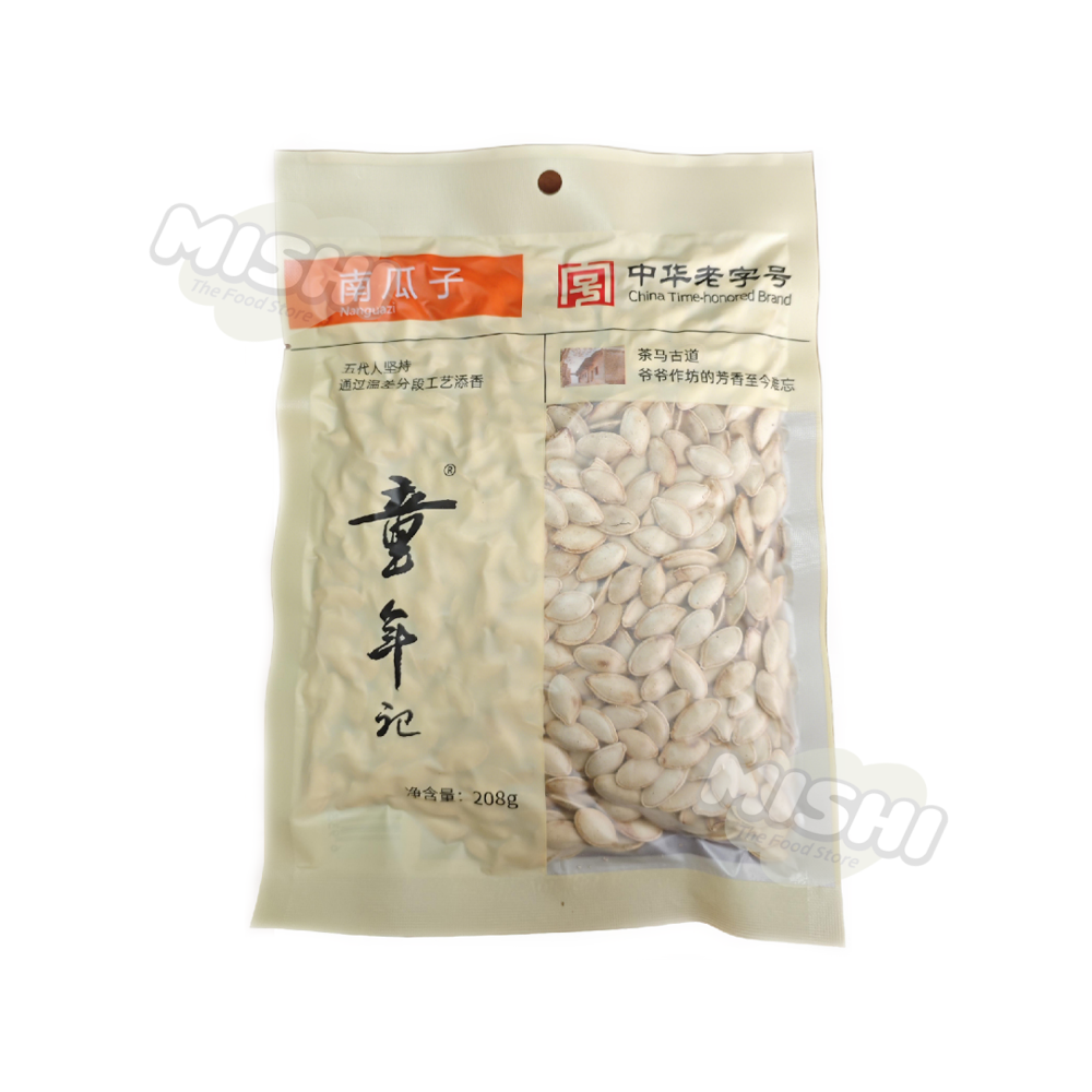 TONGNIANJI Brand Original Flavor Pumpkin Seeds 208g