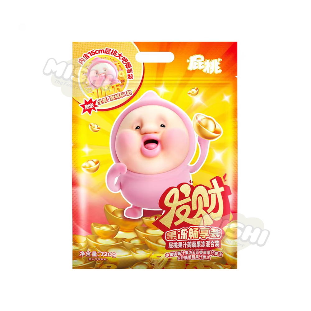 ZUO YIXIA Brand Peach-shaped Konjac Jelly Three Flavors Enjoyment Pack 720g