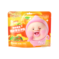 ZUO YIXIA Brand [Dudu Jelly] Multiple Fruit and Vegetable Juice Flavors 0-Fat Juice Konjac Jelly 120g