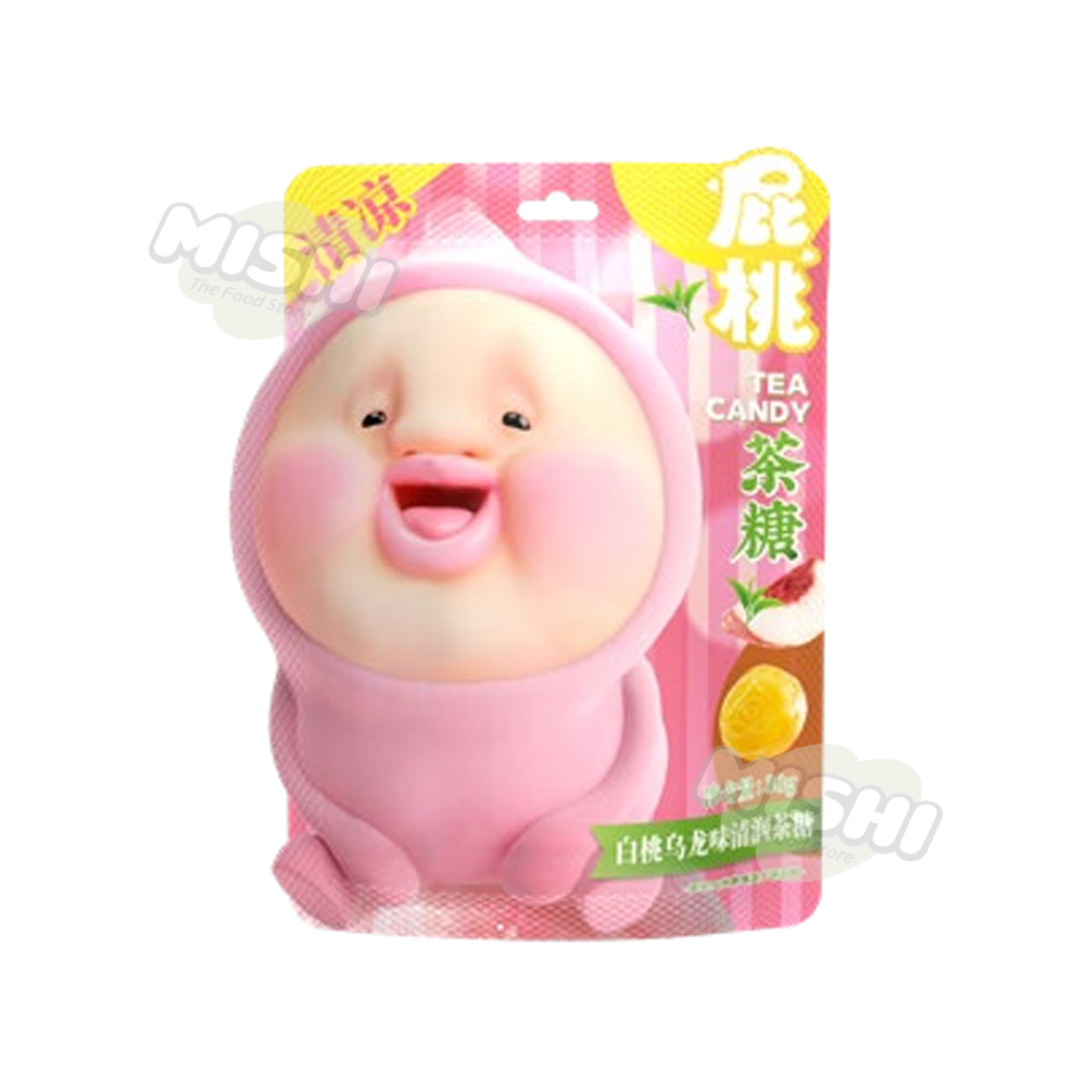 ZUO YIXIA Brand Peach-shaped White Peach Oolong Tea Flavor Refreshing Candy 30g