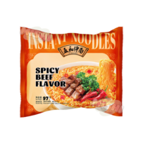 Wu He Yi Mian Brand Export Version Spicy Beef Bag Noodles 97g