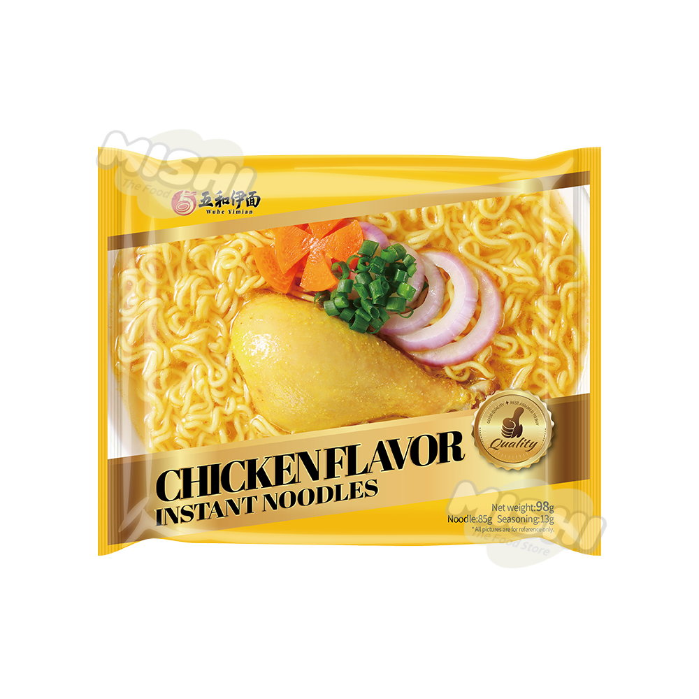 Wu He Yi Mian Brand Argentine Style Non-Spicy Chicken Bag Noodles 98g