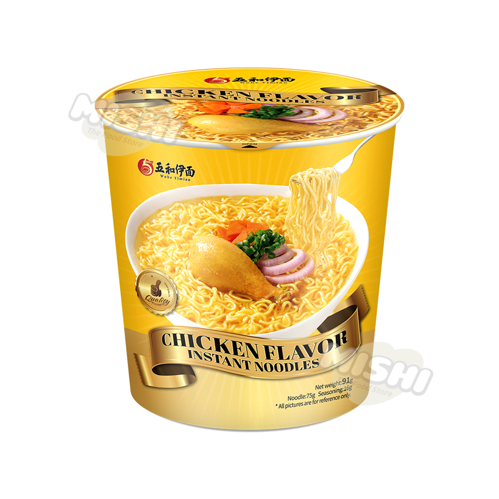 Wu He Yi Mian Brand Argentine Style Non-Spicy Chicken Cup Noodles 91g