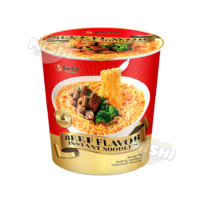 Wu He Yi Mian Brand Argentine Style Non-Spicy Beef Cup Noodles 91g