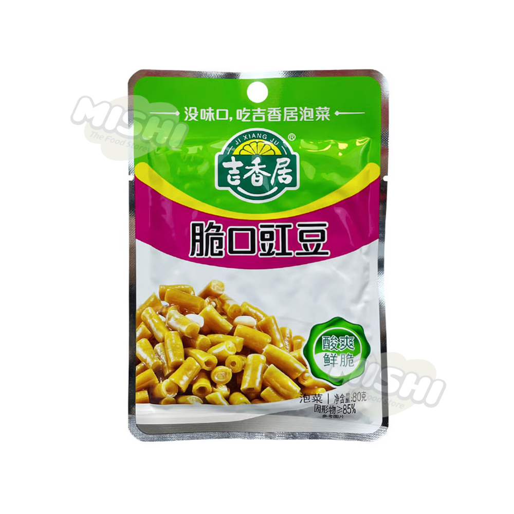 JI XIANG JU Brand Crispy Long Beans 80g