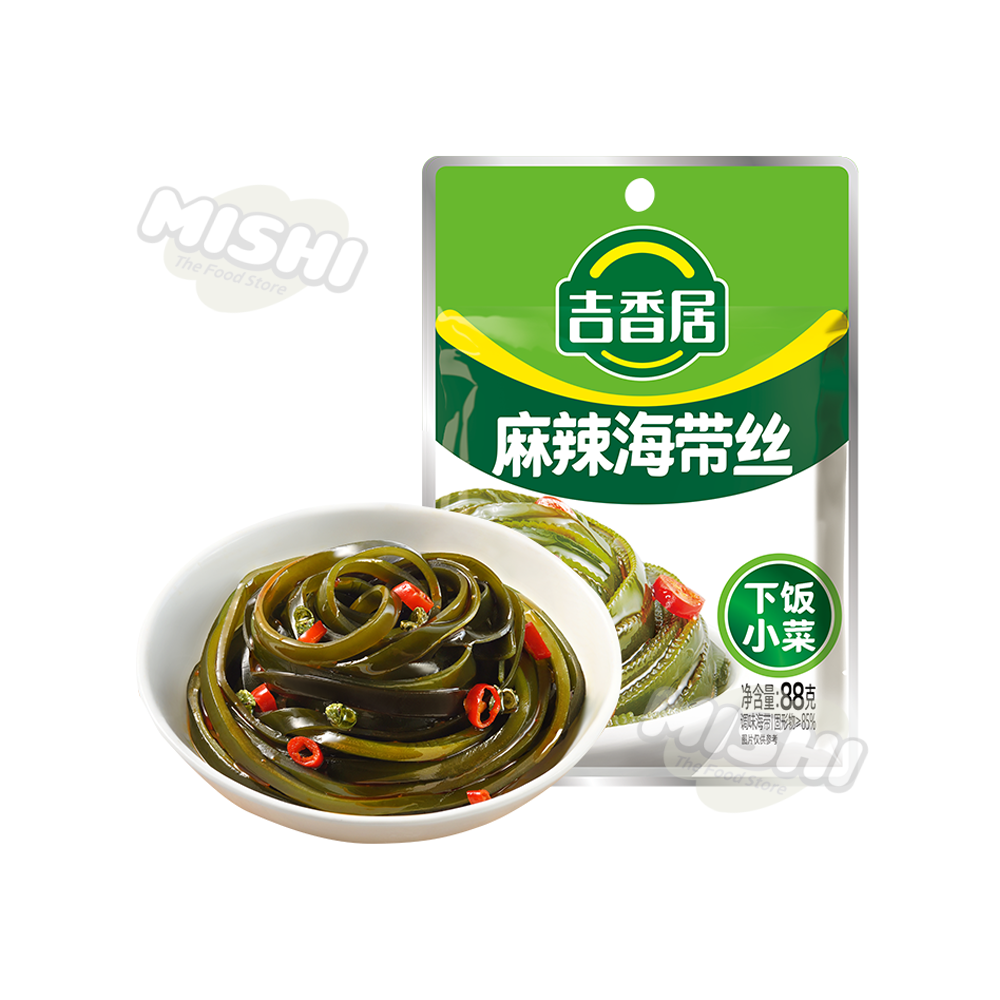 JI XIANG JU Brand Mala Flavored Kelp Strips 88g
