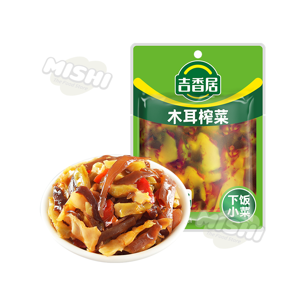 JI XIANG JU Brand Black Fungus and Pickled Mustard Greens 106g