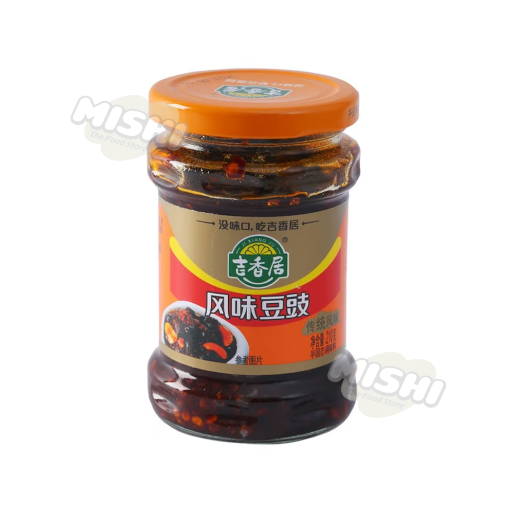 JI XIANG JU Brand Flavored Fermented Black Beans 210g