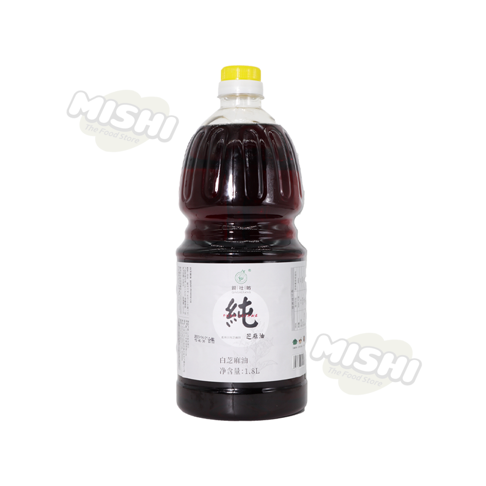 Qin She Fang White Sesame Oil (Machine Pressed) 1.8L