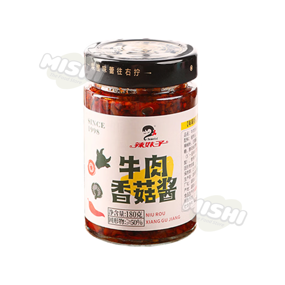 LA MEIZI Brand Beef and Mushroom Sauce (Glass Bottle) 180g