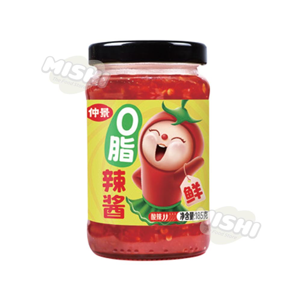 ZHONG JING Brand 0-Fat Chili Sauce 185g