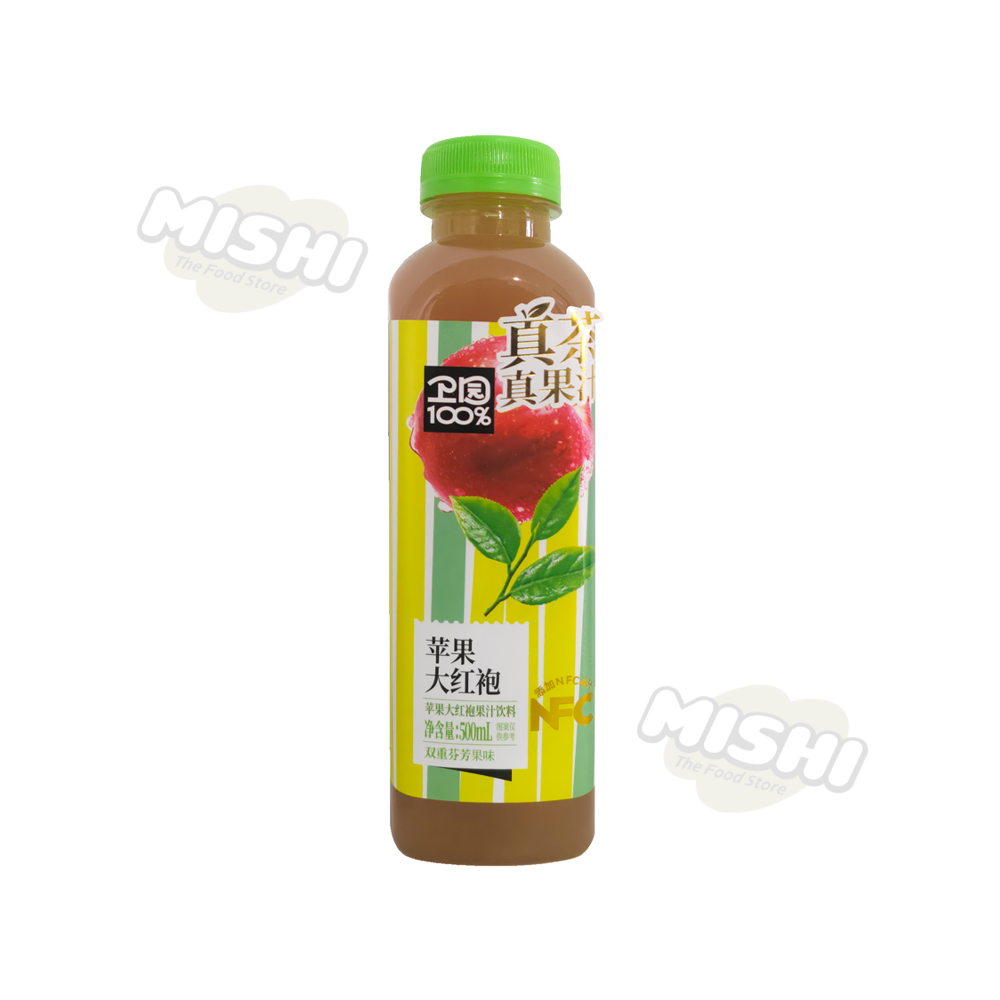 WEI YUAN Brand 100% Apple and Dahongpao Tea Blend Fruit Juice 500ml