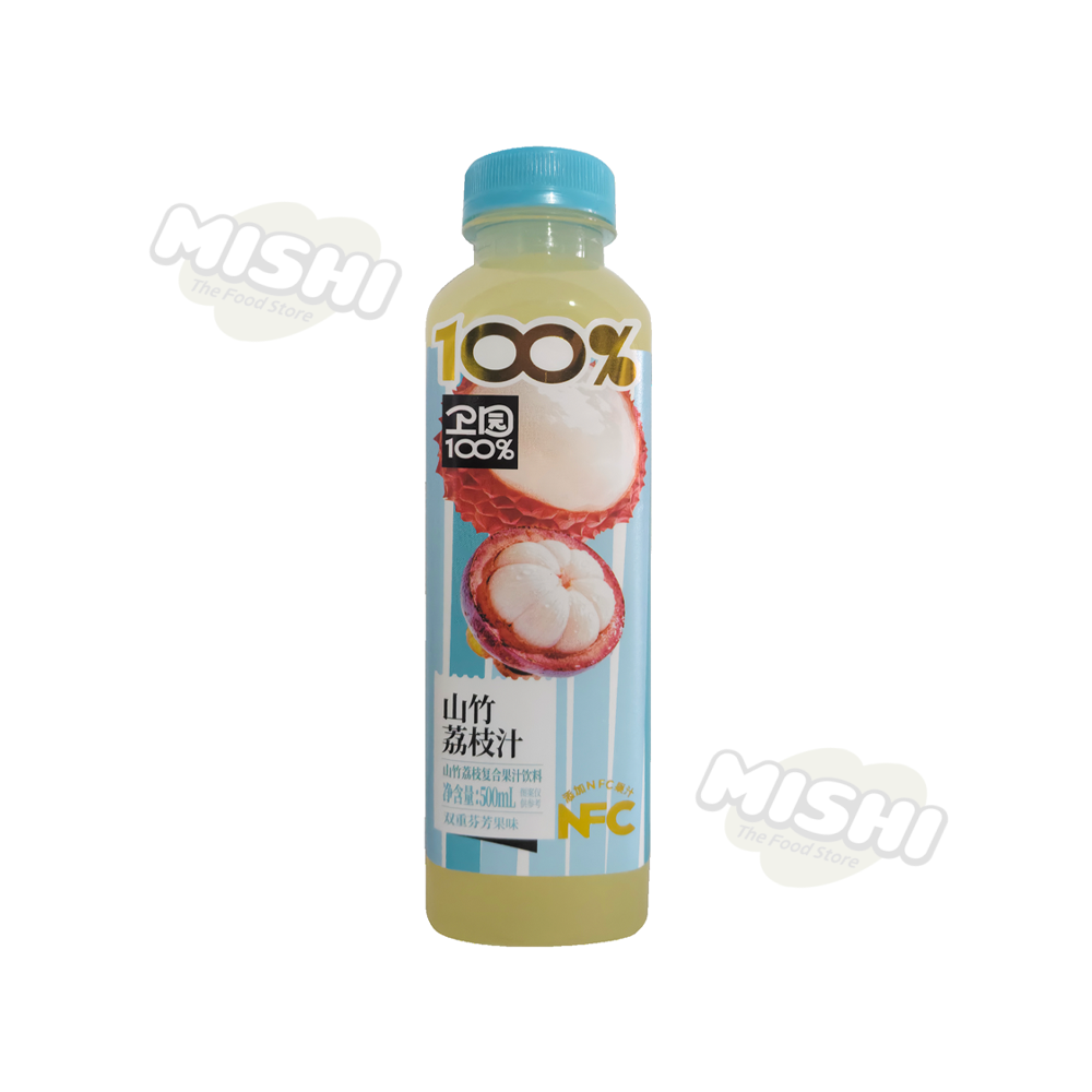 WEI YUAN Brand 100% Mangosteen and Lychee Blend Fruit Juice 500ml