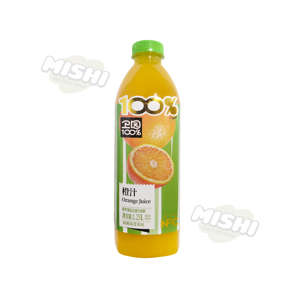 WEI YUAN Brand 100% Orange and Apple Blend Fruit Juice 1.25L